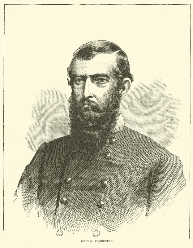 John C Pemberton, květen 1863 od American School