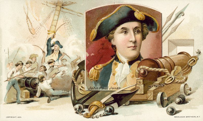 John Paul Jones (chromolitho) od American School