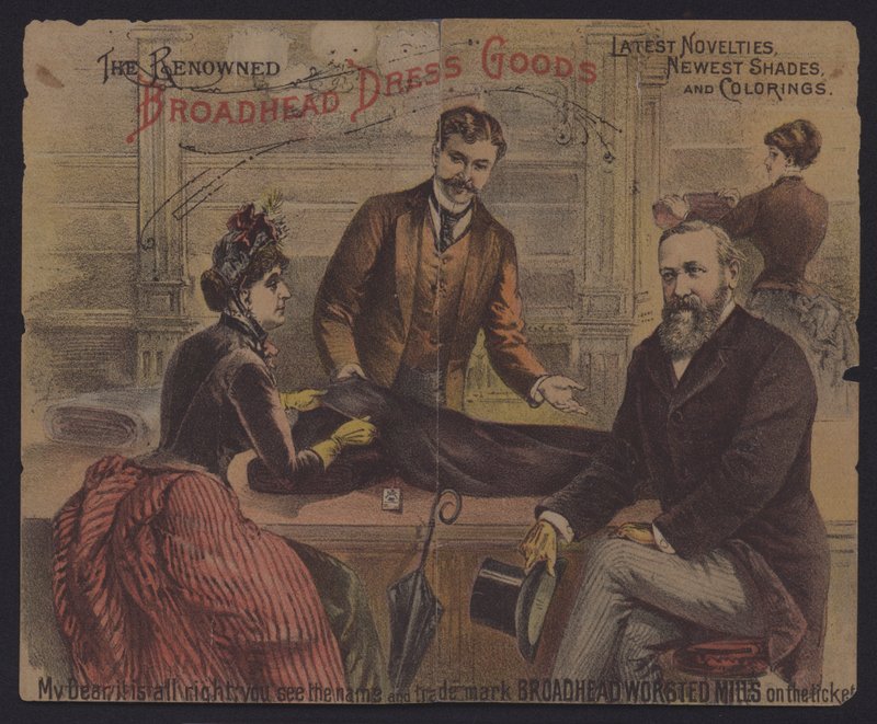 Julia a prezident Ulysses S. Grant (barevná litografie) od American School