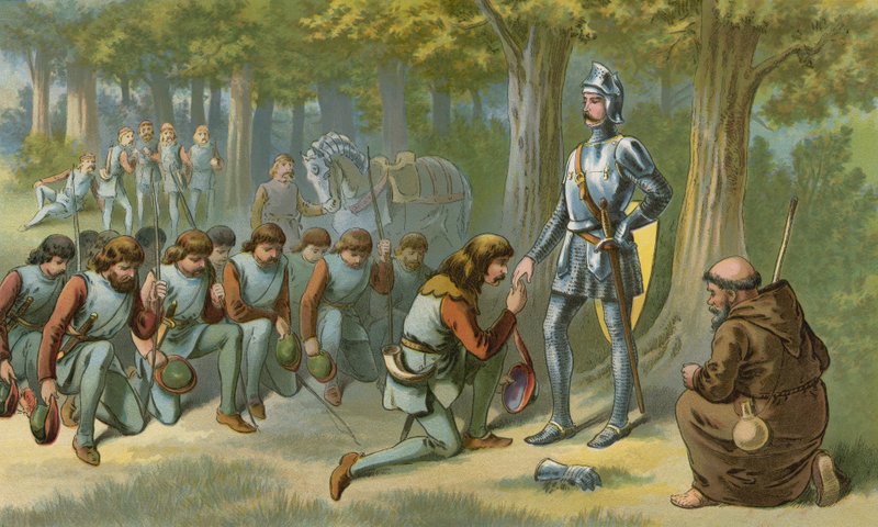 Král Richard omilostnil Robina a jeho muže od American School
