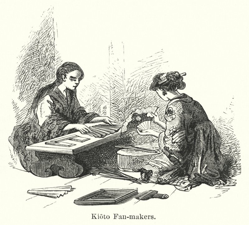 Kioto Fan-makers (rytina) od American School