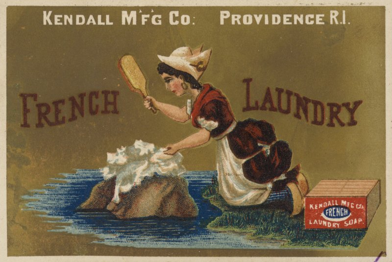 Lady Beating The Washing od American School
