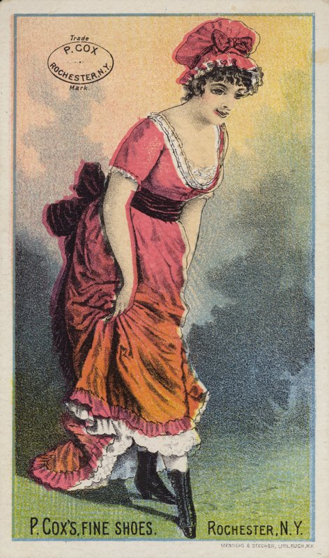 Lady in Mop Hat Obdivující boty od American School
