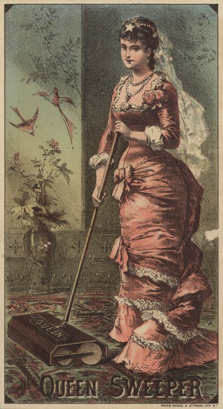 Dáma pomocí Queen Carpet Sweeper od American School