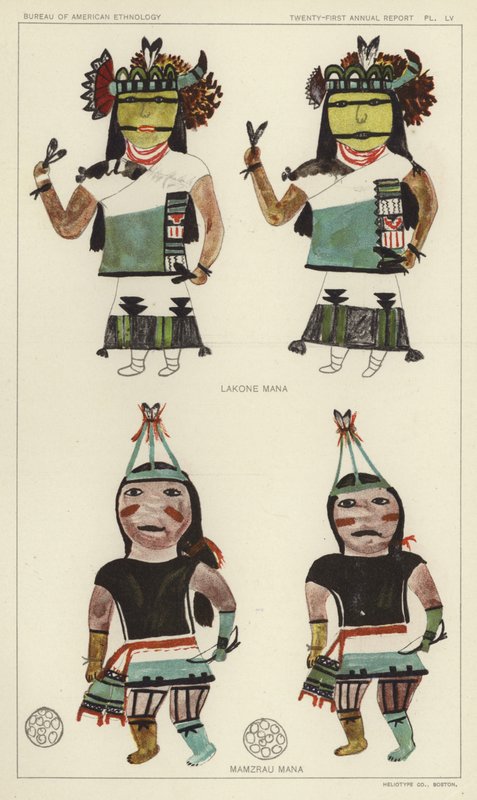 Lakone Mana, Mamzrau Mana (barevná litografie) od American School