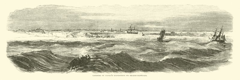 Přistání Bankssovy expedice na Brazos Santiago, listopad 1863 od American School