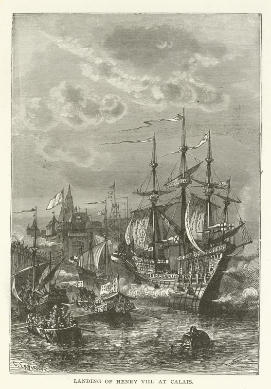 Vylodění Jindřicha VIII v Calais od American School