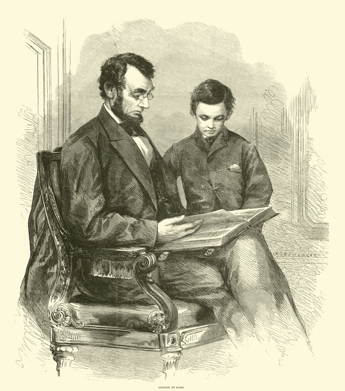 Lincoln doma, duben 1865 od American School
