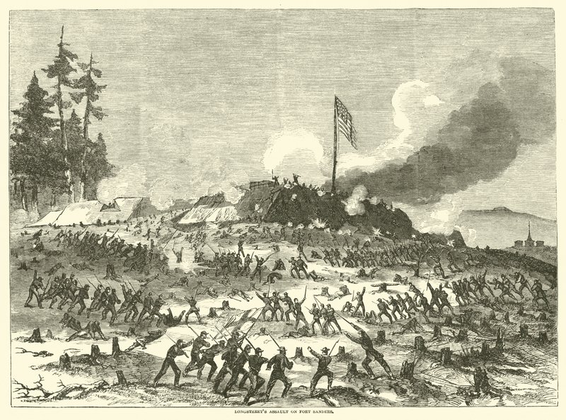 Longstreetův útok na Fort Sanders, listopad 1863 od American School