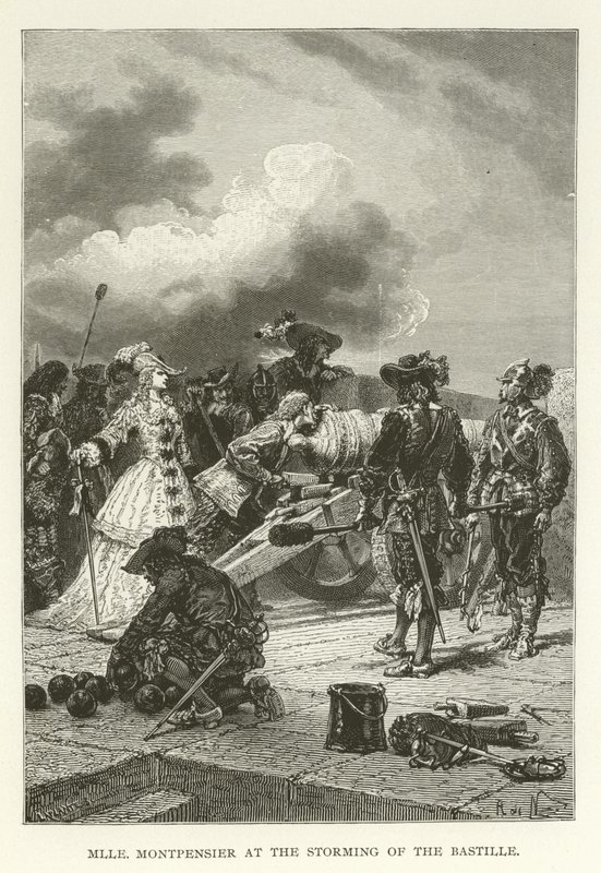 Mademoiselle Montpensier při bouření Bastily od American School