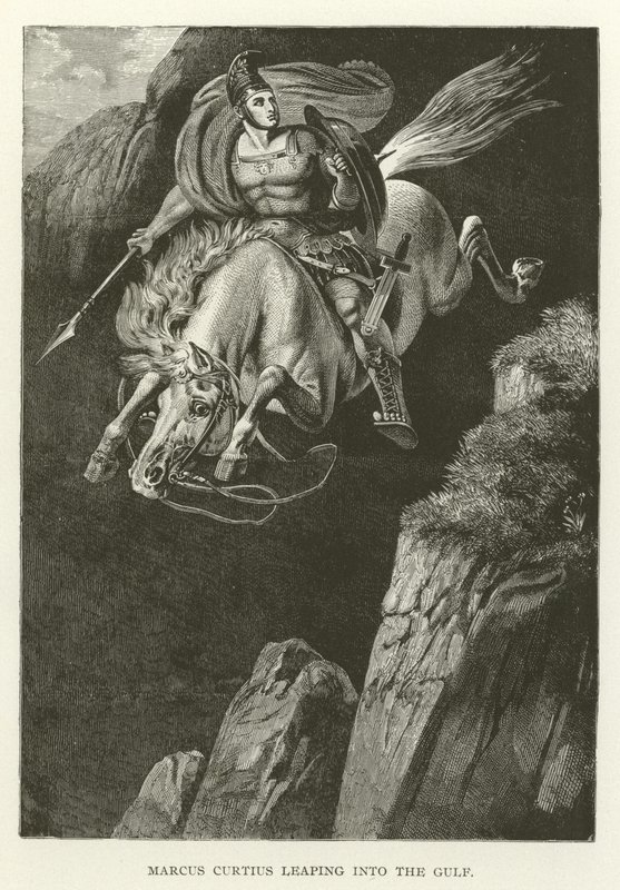 Marcus Curtius skočí do Perského zálivu od American School