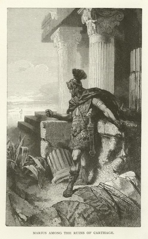 Marius mezi ruinami Kartága od American School
