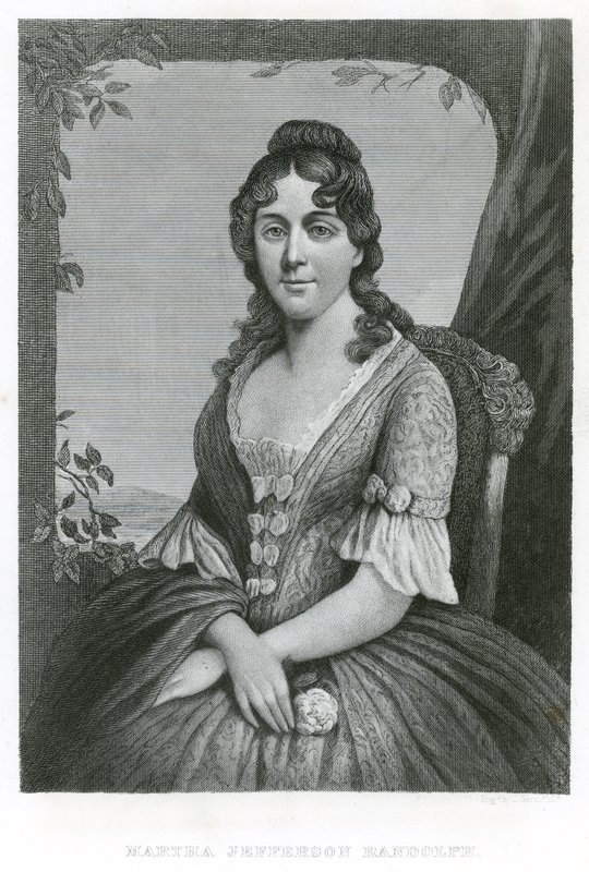 Martha Jefferson Randolph (rytina) od American School