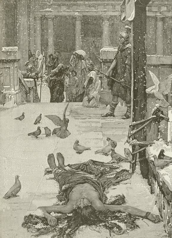 Umučení svaté Eulálie, z obrazu JW Waterhouse od American School