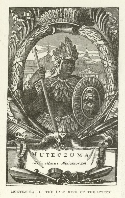 Montezuma II, poslední král Aztéků od American School