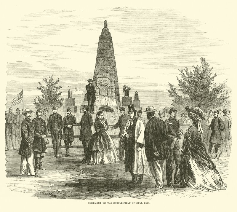 Památník na bitevním poli Bull Run, září 1862 od American School