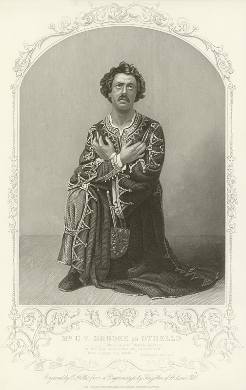 Pan G V Brooke jako Othello, Othello, dějství III, scéna 3 od American School