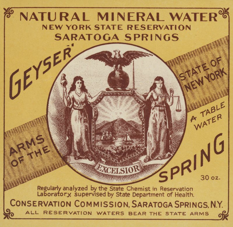 Přírodní minerální voda, státní rezervace New York, Saratoga Springs od American School
