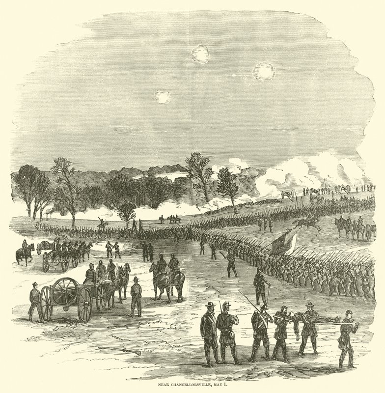 Poblíž Chancellorsville, 1. května, května 1863 od American School