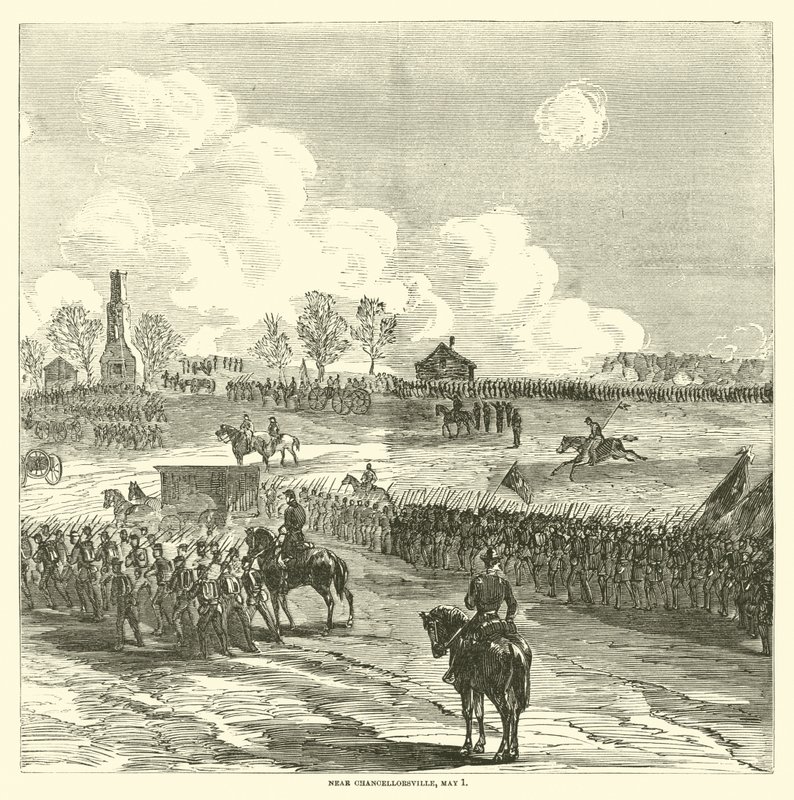 Poblíž Chancellorsville, 1. května 1863 od American School