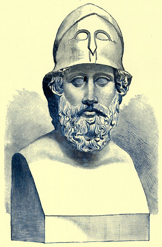 Perikles, ilustrace z Historie Řecka od Victora Duruye, publikoval 1890 (digitálně vylepšený obrázek) od American School