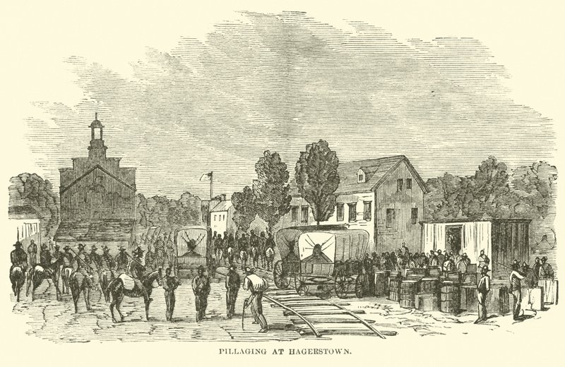 Drancování v Hagerstown, červenec 1864 od American School