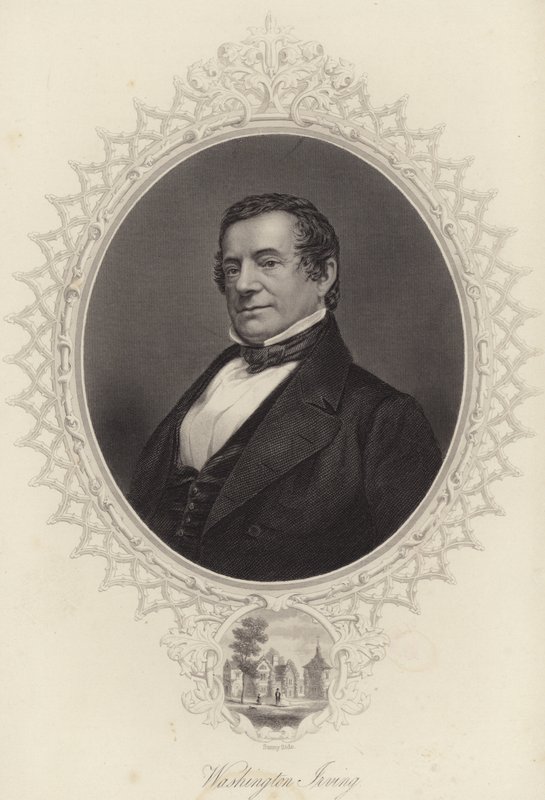 Portrét Washingtona Irvinga od American School