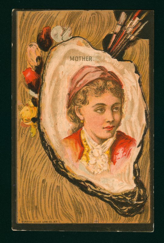 Portrét matky (chromolit) od American School