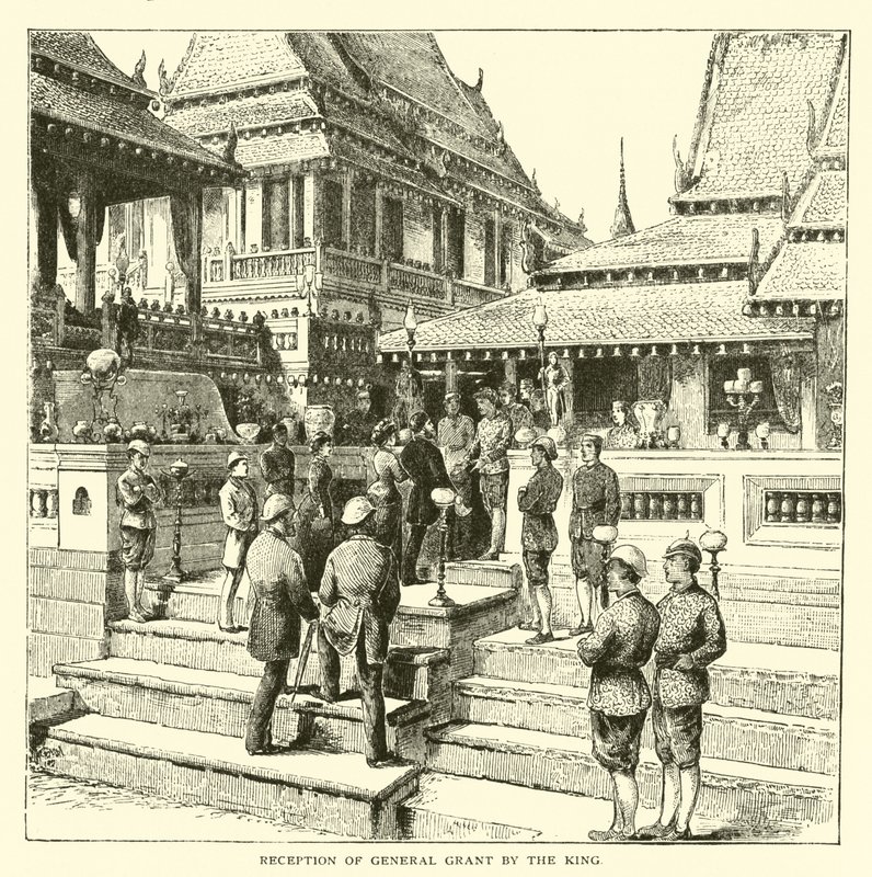 Přijetí generála Granta králem od American School