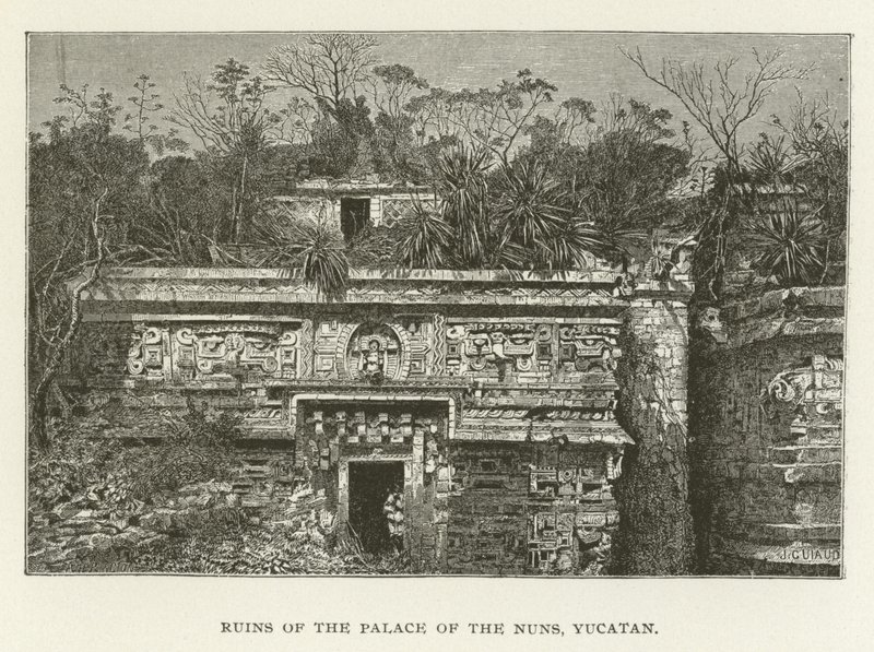 Ruiny paláce jeptišek, Yucatan od American School