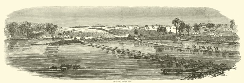 Sedgwickské mosty položeny, květen 1863 od American School