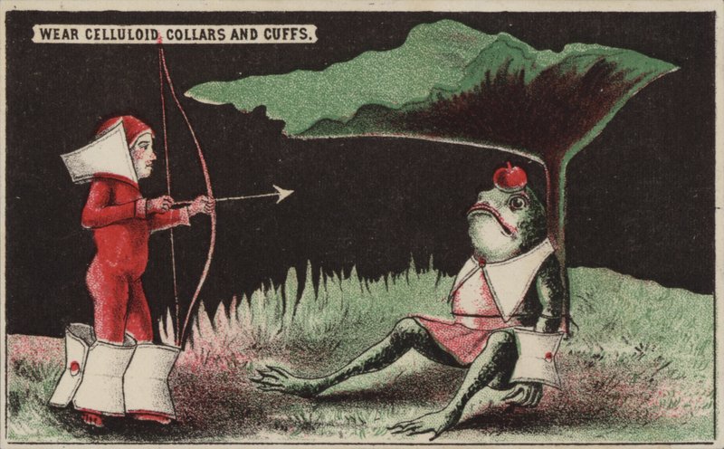 Sestřelení jablka z hlavy ropuchy jako William Tell od American School