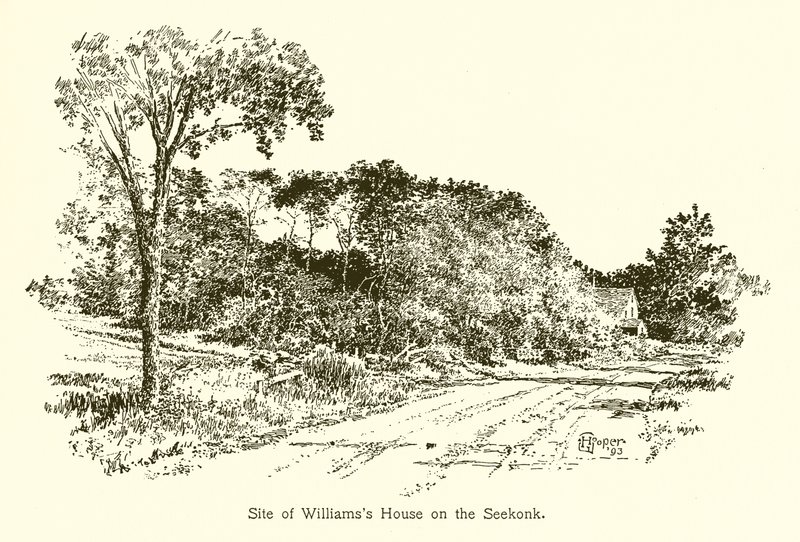 Místo Williamss House na Seekonk od American School