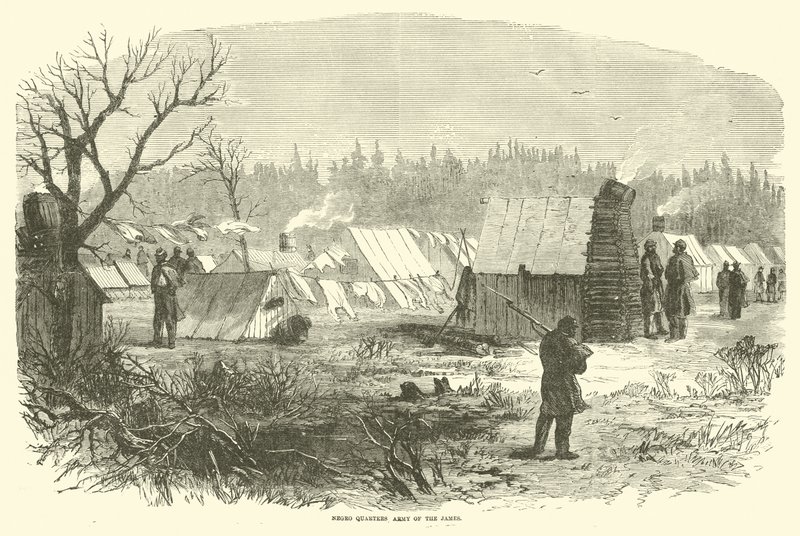 Slaves Quarters, Army of the James, březen 1865 od American School