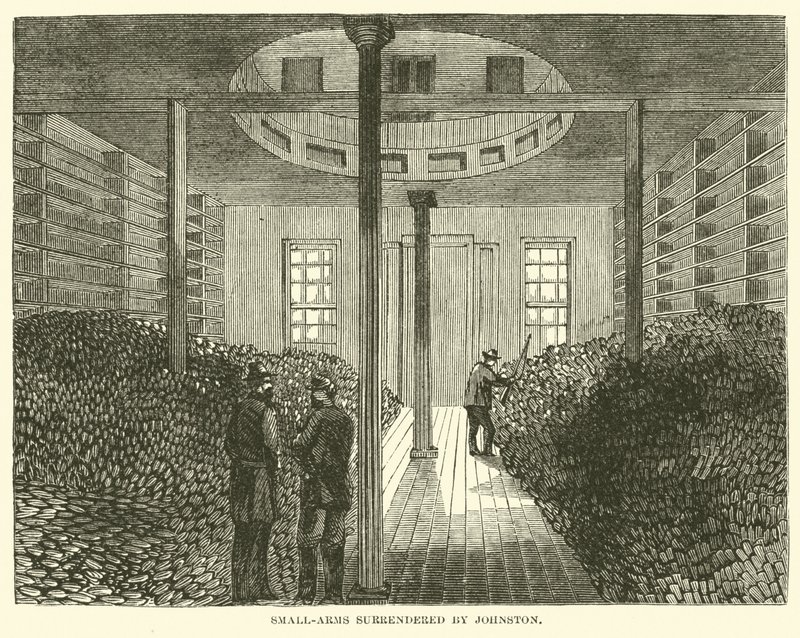 Ruční zbraně se vzdal Johnston, duben 1865 od American School