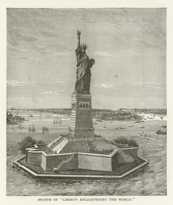 Socha svobody osvěcující svět od American School