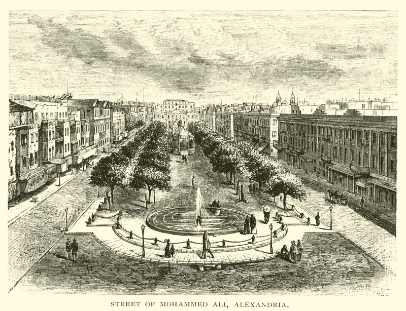 Ulice Mohammeda Aliho, Alexandrie od American School