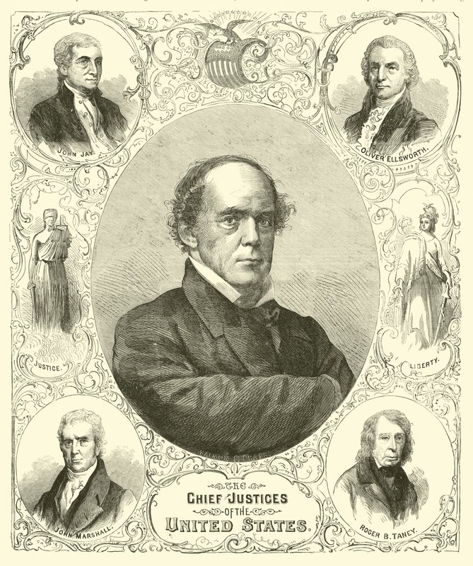 Hlavní soudci Spojených států, srpen 1864 od American School