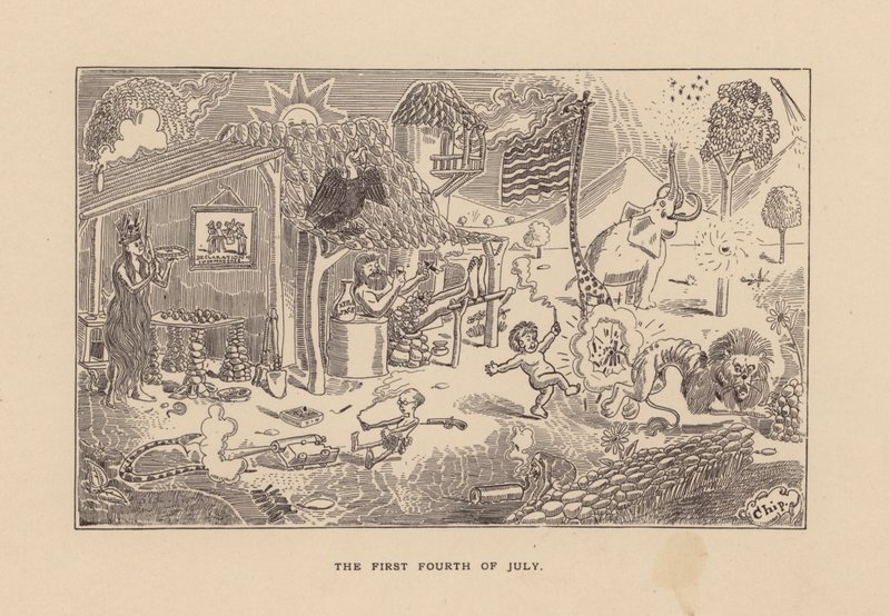 První čtvrtý červenec (litografie) od American School