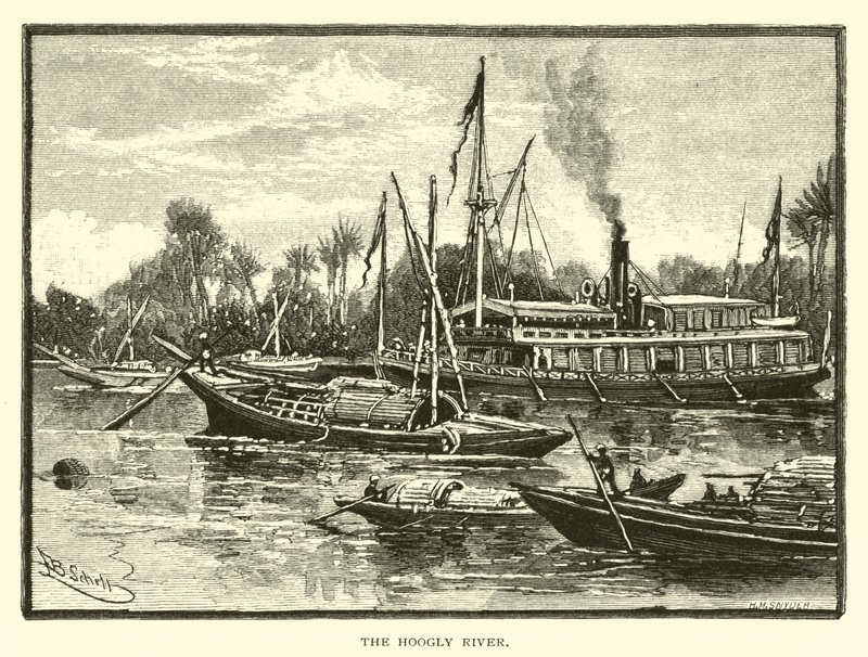 Řeka Hooghly od American School