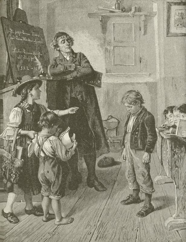 Bezohledný žák, z obrazu W Schutze od American School