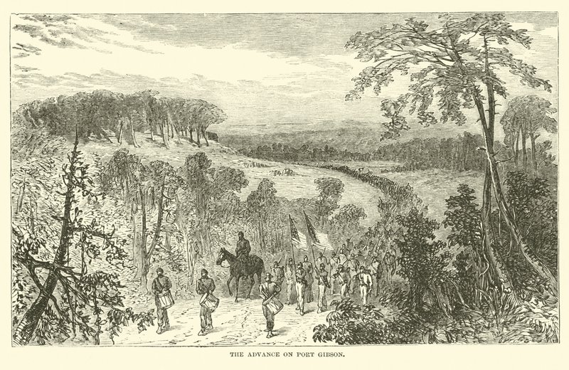 Záloha na Port Gibson, duben 1863 od American School