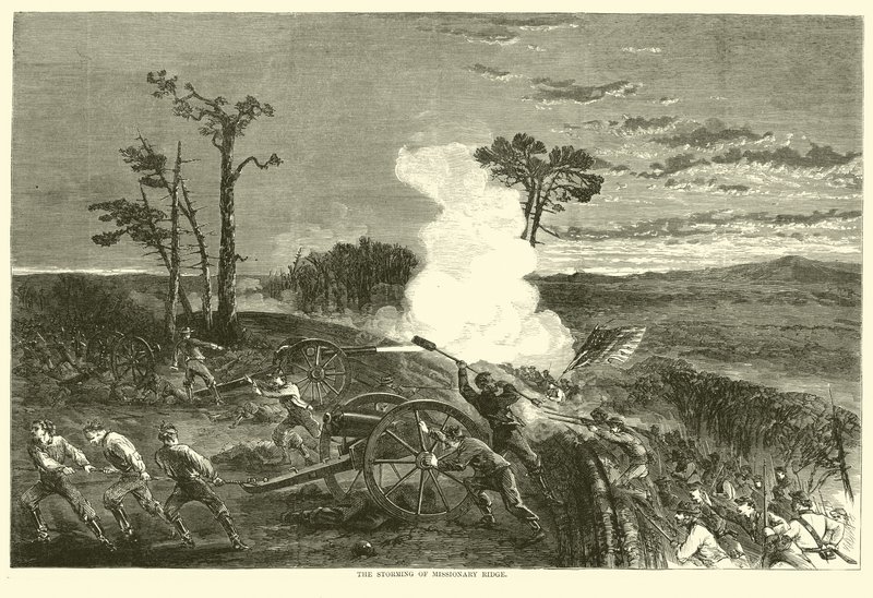 Útok na Missionary Ridge, listopad 1863 od American School