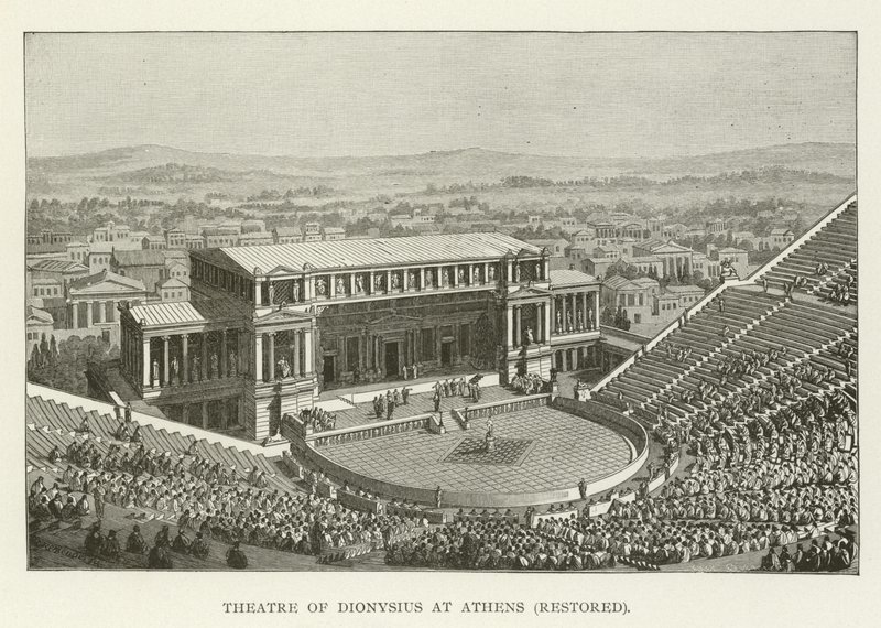 Dionýsiovo divadlo v Athénách, obnoveno od American School
