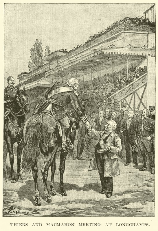 Setkání Thierse a Macmahona v Longchamps od American School