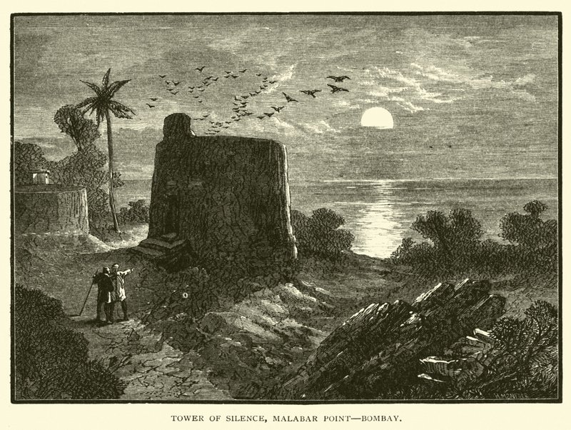 Věž ticha, Malabar Point, Bombaj od American School