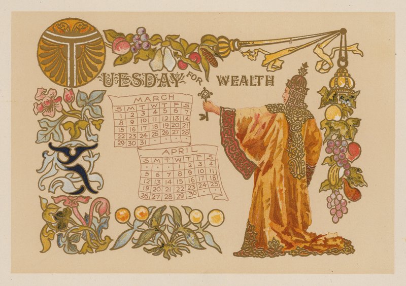 Úterý pro bohatství (chromolitho) od American School
