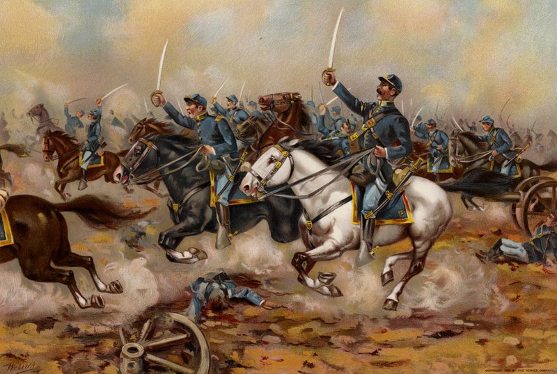 US Army, kavalerie 5. pravidelného pluku, Gains Mill od American School