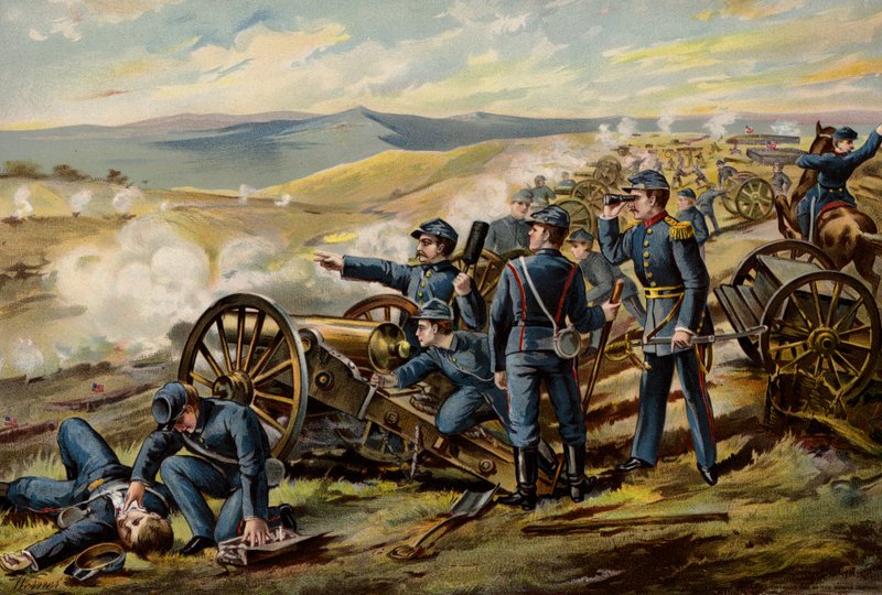 US Army, Field Batteries, Malvern Hill od American School
