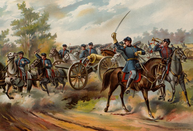 Americká armáda, koňské dělostřelectvo od American School
